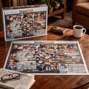 FX Schmid 1000 Piece “A Time To Look Back” Newsstand Puzzle